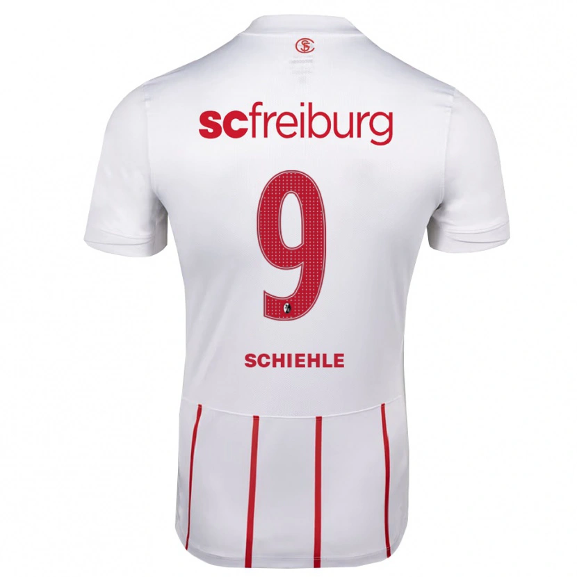 Danxen Pánské Yanis Schiehle #9 Bílá Červená Žlutá Daleko Hráčské Dresy 2026/27 Dres