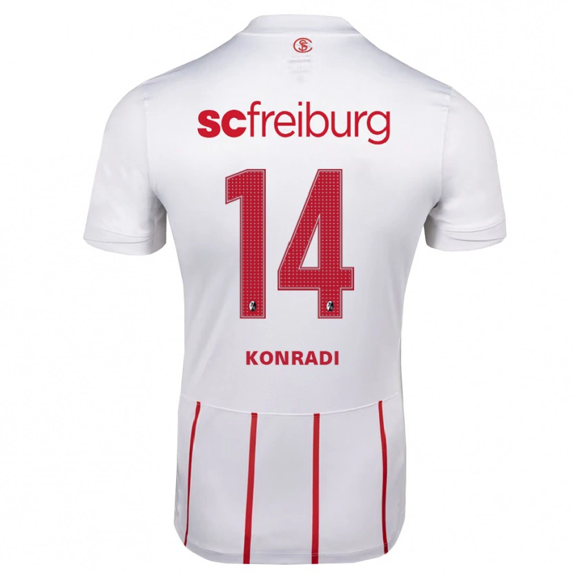 Danxen Pánské Lennart Konradi #14 Bílá Červená Žlutá Daleko Hráčské Dresy 2026/27 Dres