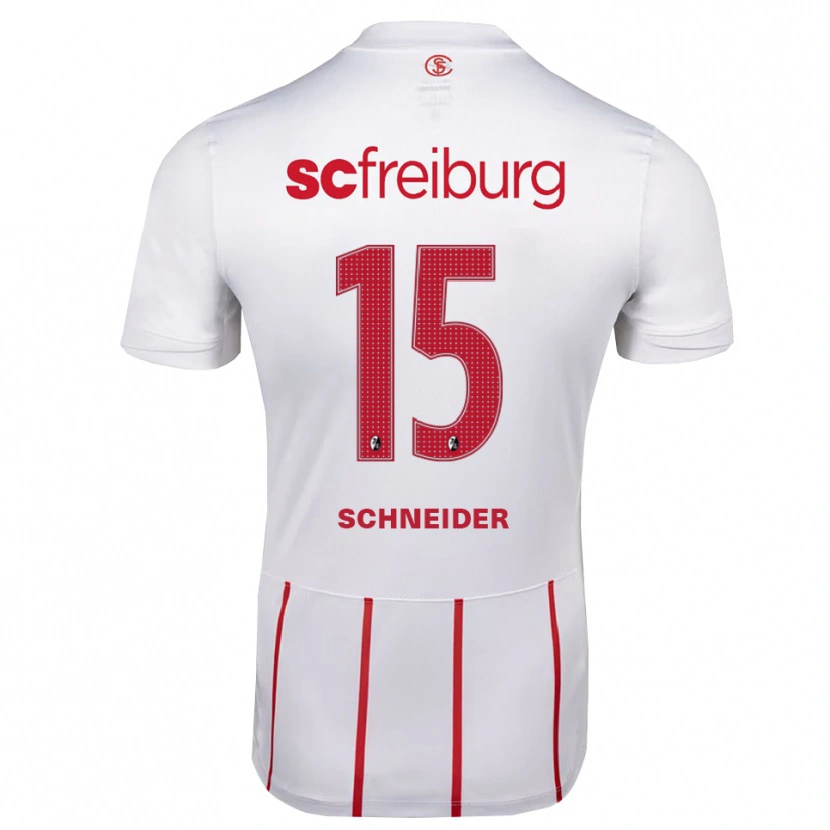 Danxen Pánské Maj Schneider #15 Bílá Červená Žlutá Daleko Hráčské Dresy 2026/27 Dres