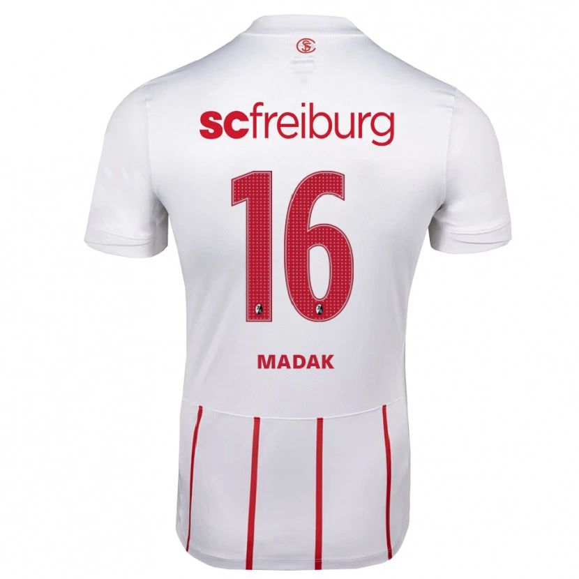 Danxen Pánské Mahir Madak #16 Bílá Červená Žlutá Daleko Hráčské Dresy 2026/27 Dres