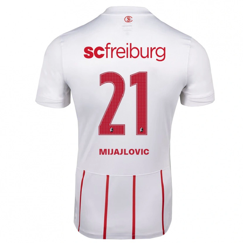 Danxen Pánské Mladen Mijajlovic #21 Bílá Červená Žlutá Daleko Hráčské Dresy 2026/27 Dres