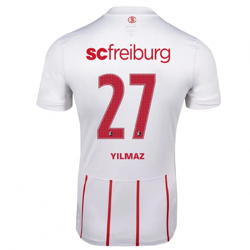 Danxen Pánské Berkay Yılmaz #27 Bílá Červená Žlutá Daleko Hráčské Dresy 2026/27 Dres