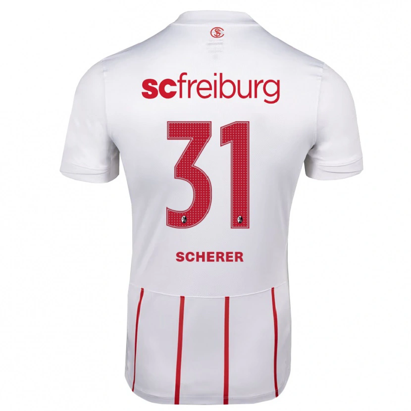 Danxen Pánské Nora Scherer #31 Bílá Červená Žlutá Daleko Hráčské Dresy 2026/27 Dres