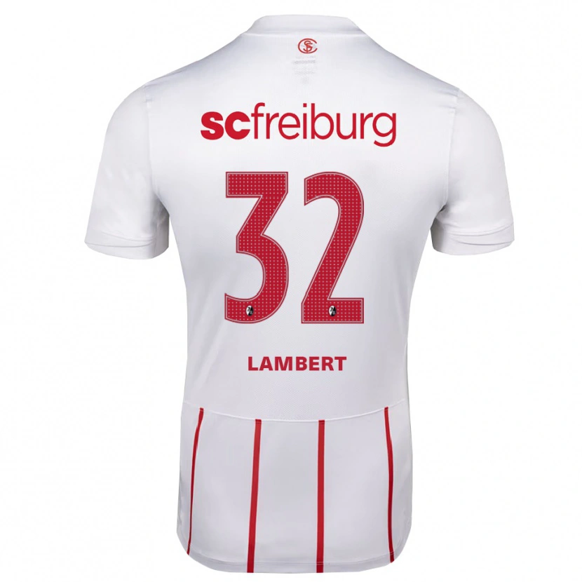 Danxen Pánské Gabrielle Lambert #32 Bílá Červená Žlutá Daleko Hráčské Dresy 2026/27 Dres