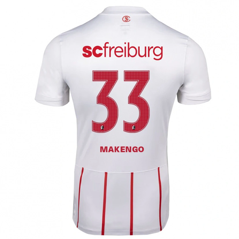 Danxen Pánské Jordy Makengo #33 Bílá Červená Žlutá Daleko Hráčské Dresy 2026/27 Dres
