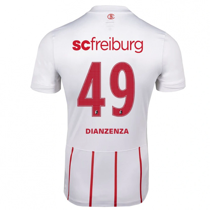 Danxen Pánské Chrisdy Dianzenza #49 Bílá Červená Žlutá Daleko Hráčské Dresy 2026/27 Dres