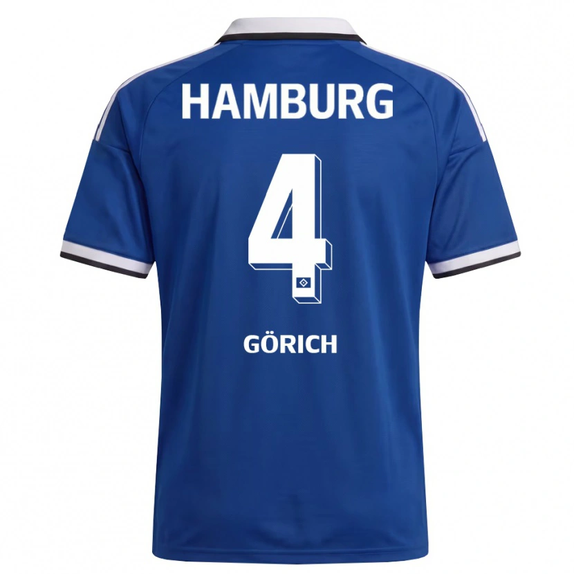Danxen Pánské Konrad Görich #4 Bílá Modrá Daleko Hráčské Dresy 2026/27 Dres