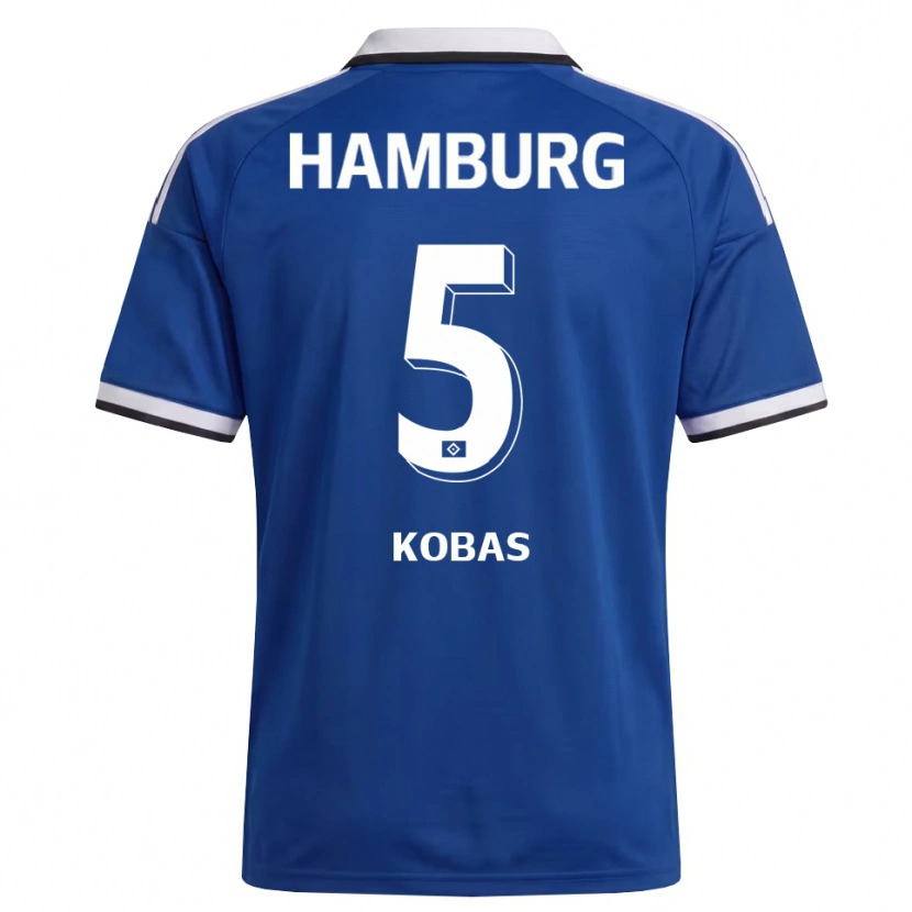 Danxen Pánské Jan Kobas #5 Bílá Modrá Daleko Hráčské Dresy 2026/27 Dres