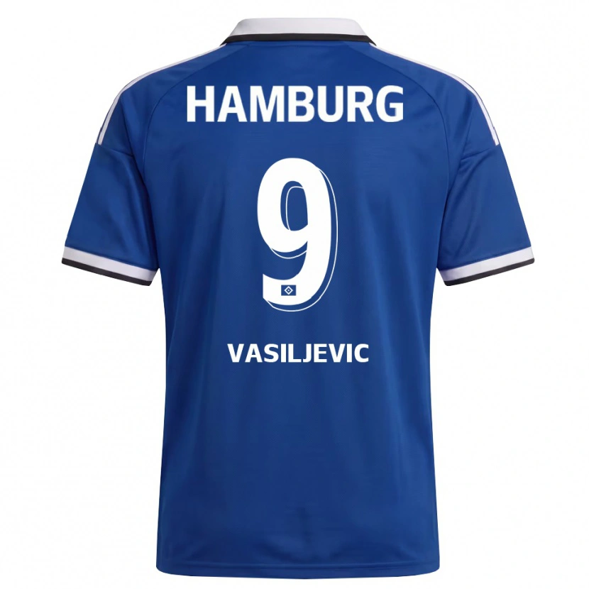 Danxen Pánské Andrej Vasiljevic #9 Bílá Modrá Daleko Hráčské Dresy 2026/27 Dres