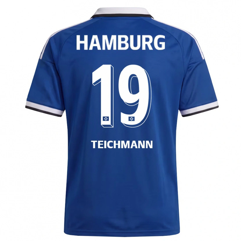 Danxen Pánské Mats Teichmann #19 Bílá Modrá Daleko Hráčské Dresy 2026/27 Dres