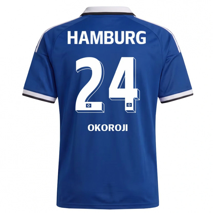 Danxen Pánské Chamal Okoroji #24 Bílá Modrá Daleko Hráčské Dresy 2026/27 Dres