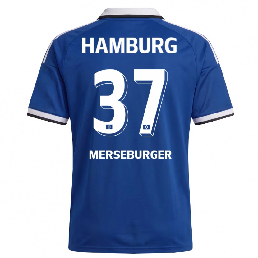 Danxen Pánské Dominik Merseburger #37 Bílá Modrá Daleko Hráčské Dresy 2026/27 Dres