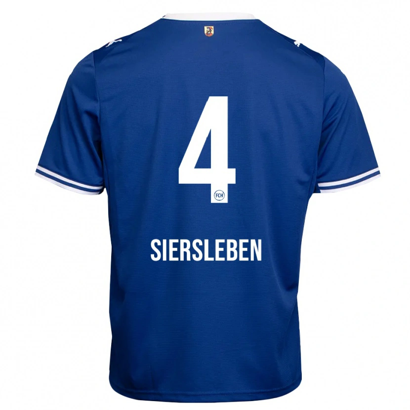 Danxen Pánské Tim Siersleben #4 Královská Modř Bílá Daleko Hráčské Dresy 2026/27 Dres