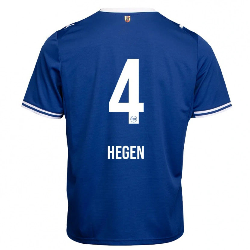 Danxen Pánské Robin Hegen #4 Královská Modř Bílá Daleko Hráčské Dresy 2026/27 Dres