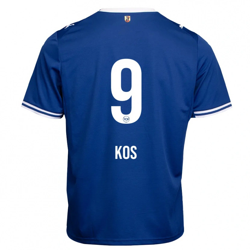 Danxen Pánské Maximilian Kos #9 Královská Modř Bílá Daleko Hráčské Dresy 2026/27 Dres