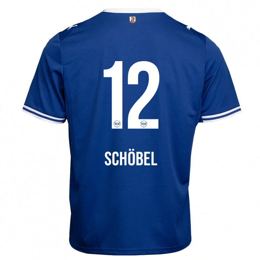 Danxen Pánské Etienne Schöbel #12 Královská Modř Bílá Daleko Hráčské Dresy 2026/27 Dres