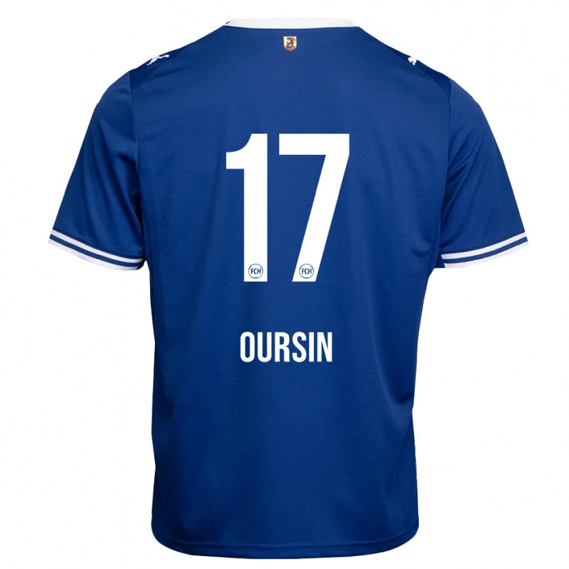Danxen Pánské Fredrik Oursin #17 Královská Modř Bílá Daleko Hráčské Dresy 2026/27 Dres