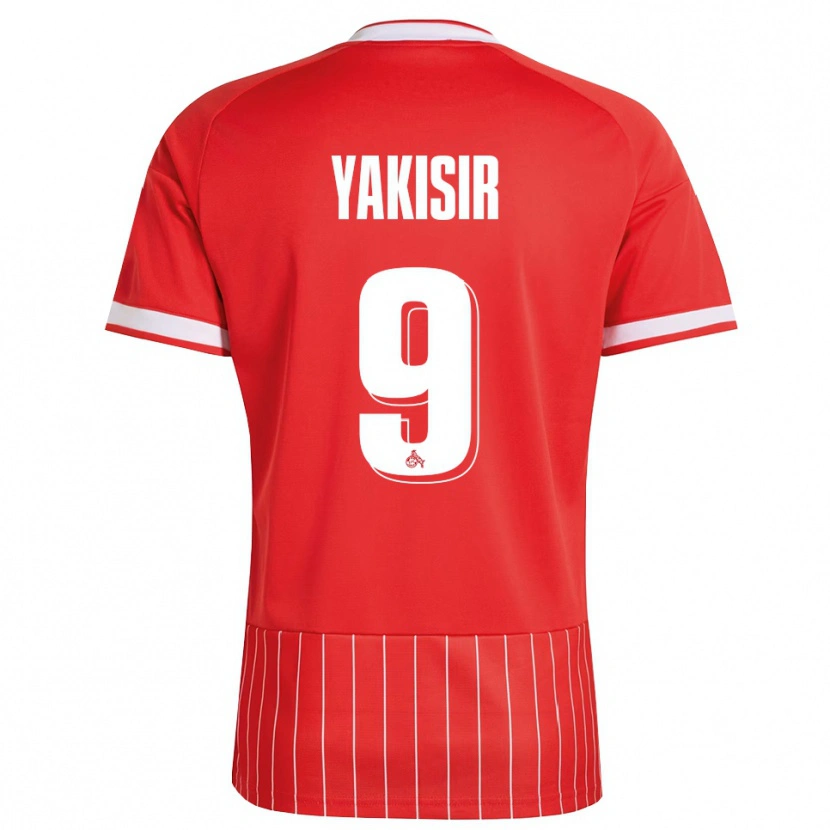 Danxen Pánské Emir-Ahmet Yakisir #9 Červená Bílá Zelená Daleko Hráčské Dresy 2026/27 Dres