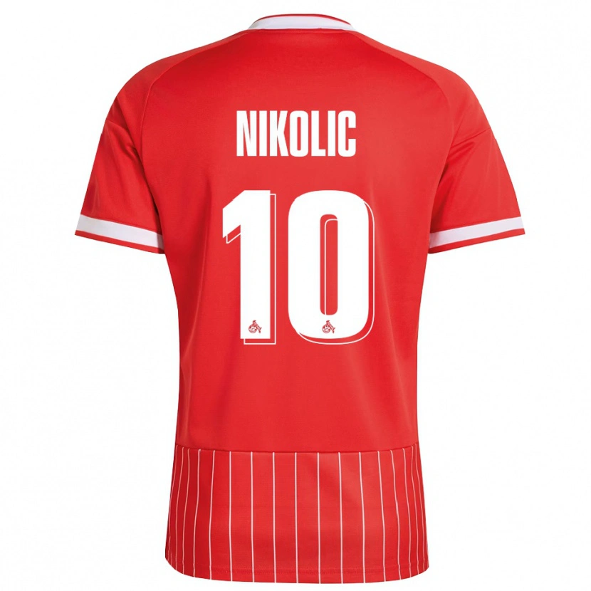 Danxen Pánské Milan Nikolic #10 Červená Bílá Zelená Daleko Hráčské Dresy 2026/27 Dres