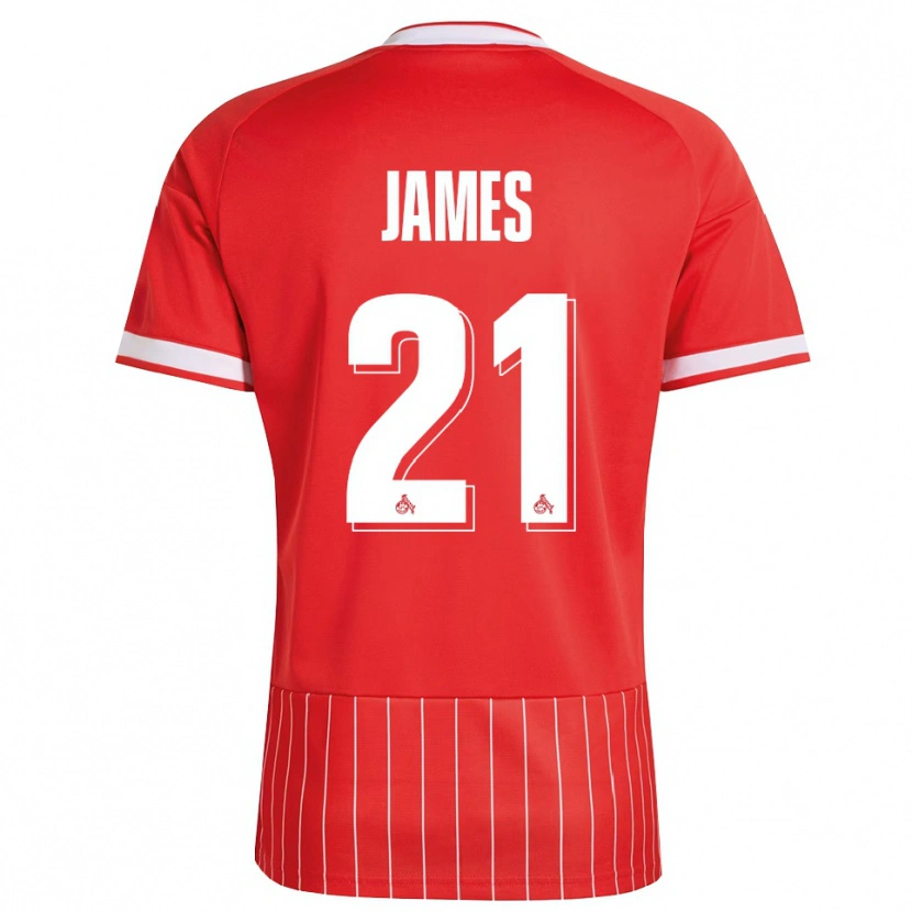 Danxen Pánské Martin James #21 Červená Bílá Zelená Daleko Hráčské Dresy 2026/27 Dres