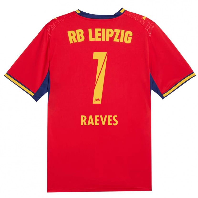 Danxen Pánské Dries Raeves #1 Červená Žlutá Královská Modř Daleko Hráčské Dresy 2026/27 Dres