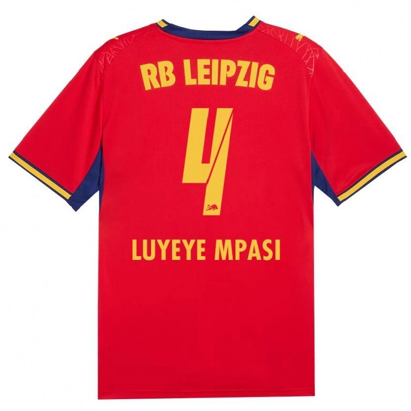 Danxen Pánské Seal Luyeye Mpasi #4 Červená Žlutá Královská Modř Daleko Hráčské Dresy 2026/27 Dres