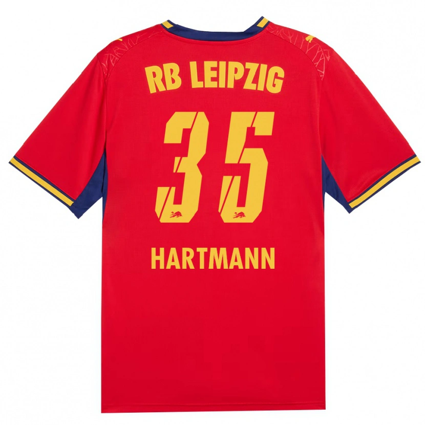 Danxen Pánské Fabrice Hartmann #35 Červená Žlutá Královská Modř Daleko Hráčské Dresy 2026/27 Dres