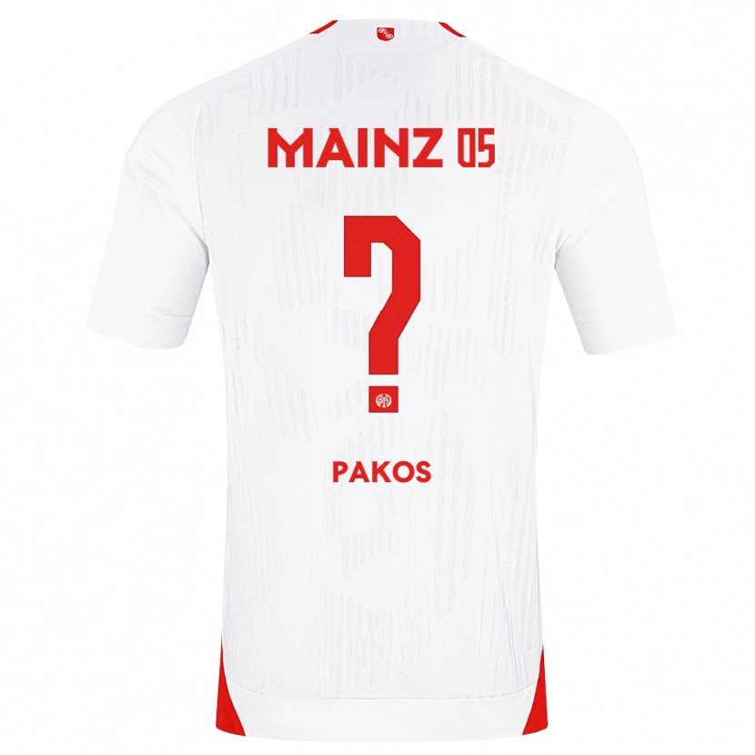 Danxen Pánské Georgios Pakos #0 Bílá Červená Žlutá Daleko Hráčské Dresy 2026/27 Dres