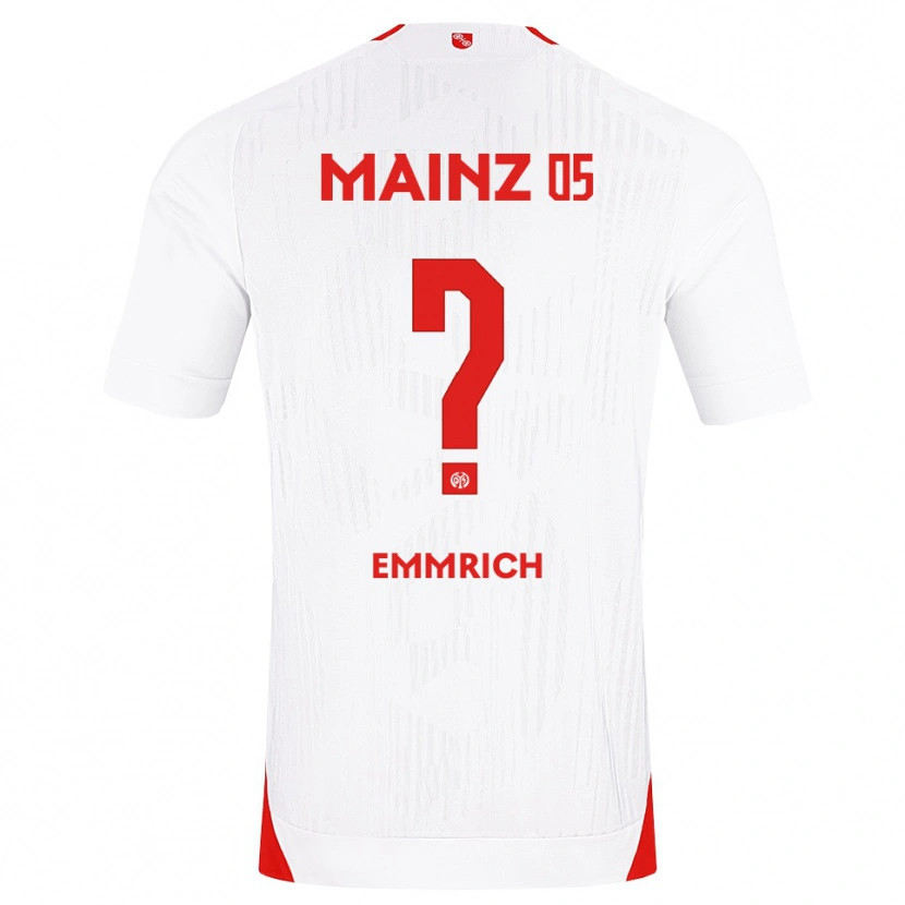 Danxen Pánské Robin Emmrich #0 Bílá Červená Žlutá Daleko Hráčské Dresy 2026/27 Dres