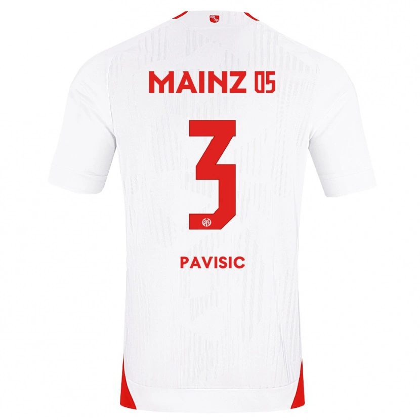 Danxen Pánské Stjepan Pavisic #3 Bílá Červená Žlutá Daleko Hráčské Dresy 2026/27 Dres