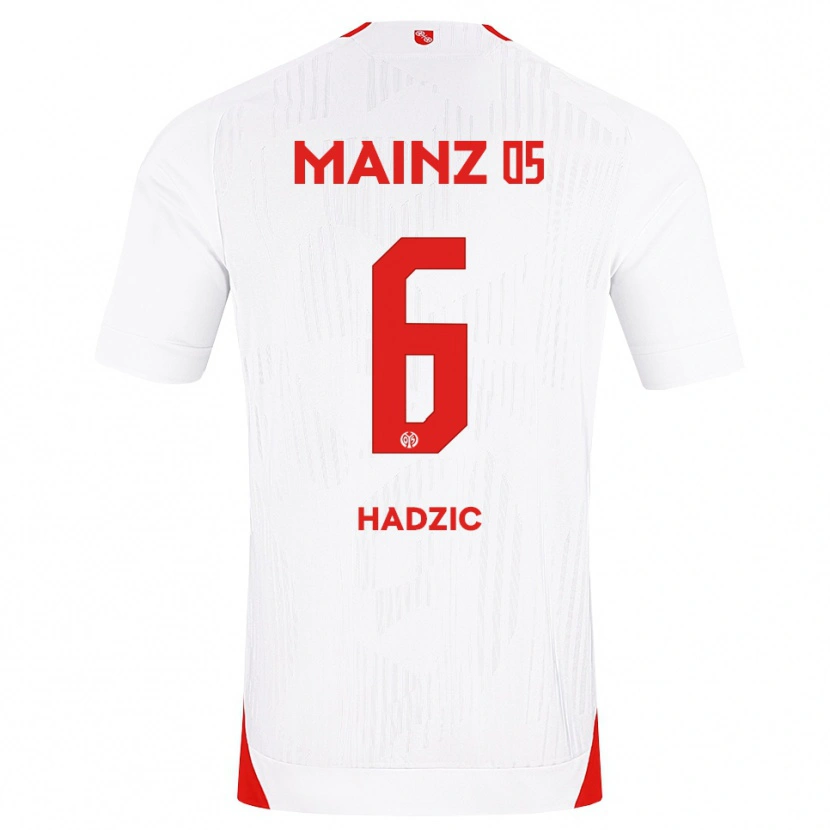 Danxen Pánské Zinedine Hadzic #6 Bílá Červená Žlutá Daleko Hráčské Dresy 2026/27 Dres