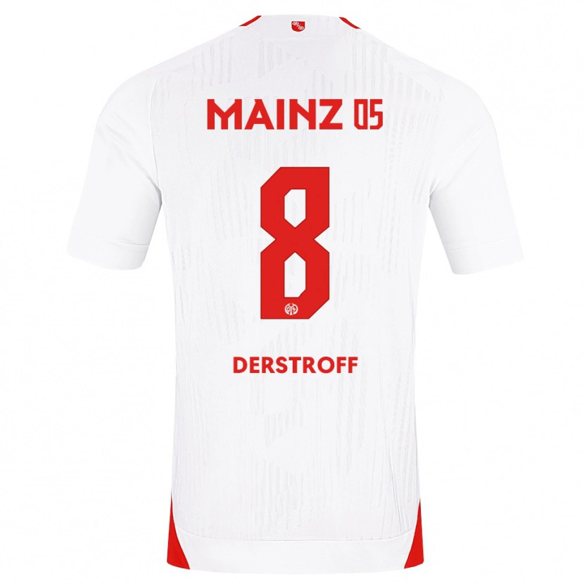 Danxen Pánské Julian Derstroff #8 Bílá Červená Žlutá Daleko Hráčské Dresy 2026/27 Dres
