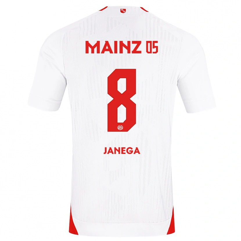 Danxen Pánské Jan Janega #8 Bílá Červená Žlutá Daleko Hráčské Dresy 2026/27 Dres