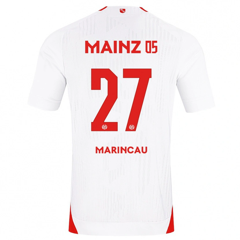 Danxen Pánské Emanuel Marincău #27 Bílá Červená Žlutá Daleko Hráčské Dresy 2026/27 Dres