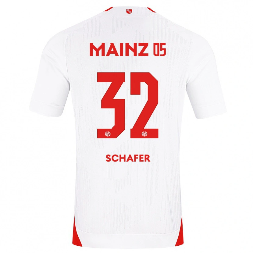 Danxen Pánské Ann-Christin Schäfer #32 Bílá Červená Žlutá Daleko Hráčské Dresy 2026/27 Dres