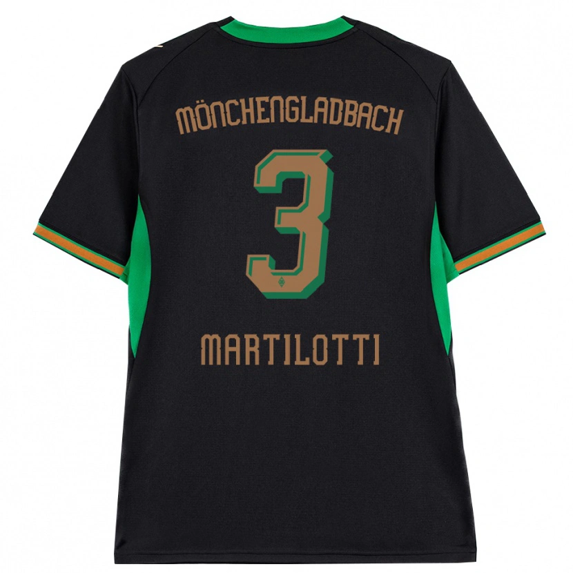 Danxen Pánské Francesco Martilotti #3 Černá Oranžová Zelená Hnědá Daleko Hráčské Dresy 2026/27 Dres