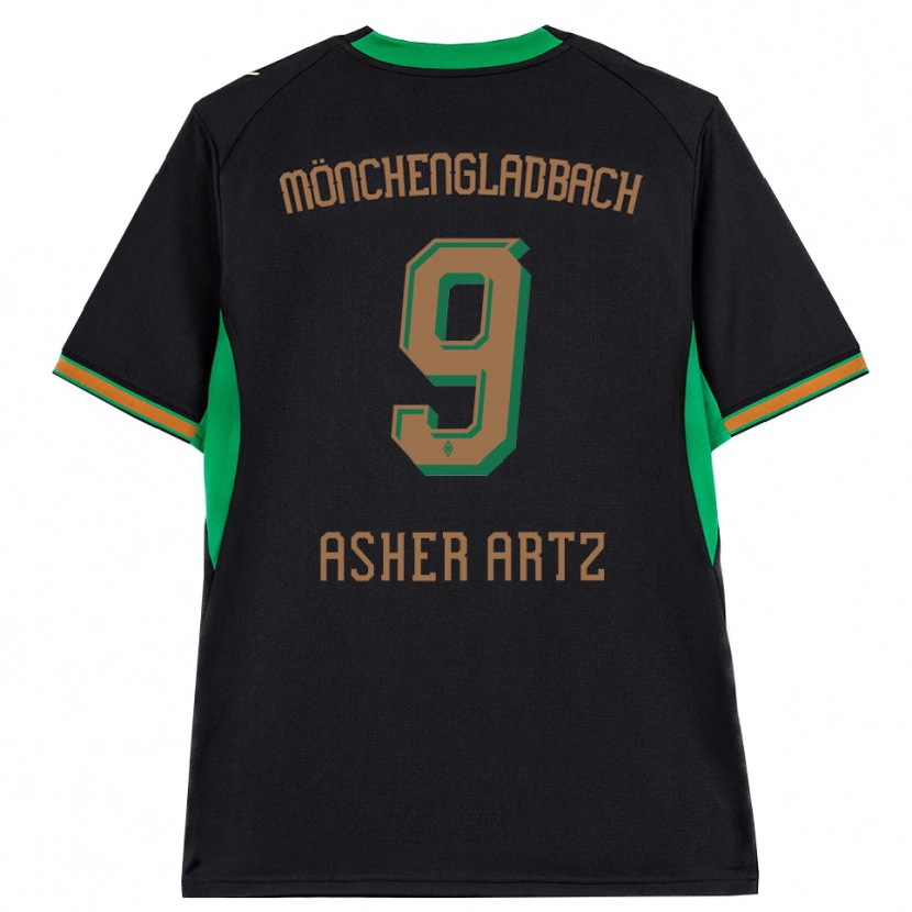 Danxen Pánské Asher Artz #9 Černá Oranžová Zelená Hnědá Daleko Hráčské Dresy 2026/27 Dres