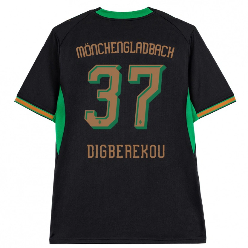 Danxen Pánské Ibrahim Digberekou #37 Černá Oranžová Zelená Hnědá Daleko Hráčské Dresy 2026/27 Dres