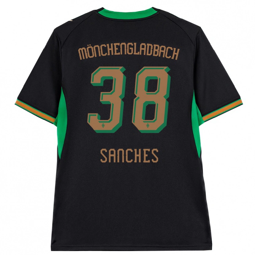 Danxen Pánské Yvandro Borges Sanches #38 Černá Oranžová Zelená Hnědá Daleko Hráčské Dresy 2026/27 Dres