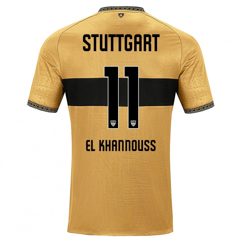 Danxen Pánské Bilal El Khannouss #11 Hnědá Černá Bílá Daleko Hráčské Dresy 2026/27 Dres
