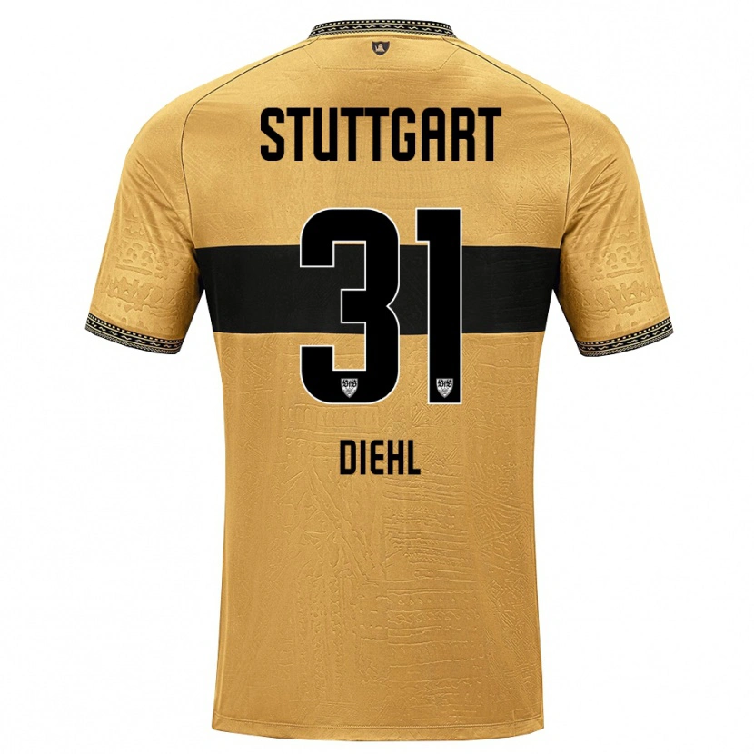 Danxen Pánské Justin Diehl #31 Hnědá Černá Bílá Daleko Hráčské Dresy 2026/27 Dres