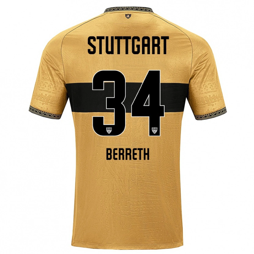 Danxen Pánské Luca Berreth #34 Hnědá Černá Bílá Daleko Hráčské Dresy 2026/27 Dres