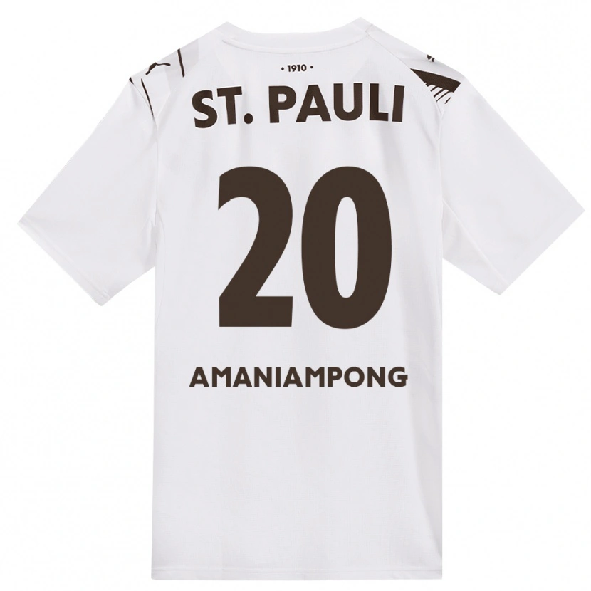 Danxen Pánské Marces Amaniampong #20 Káva Bílá Červená Daleko Hráčské Dresy 2026/27 Dres