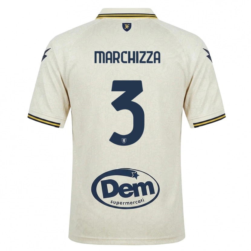 Danxen Pánské Riccardo Marchizza #3 Oldlace Žlutá Černá Daleko Hráčské Dresy 2026/27 Dres