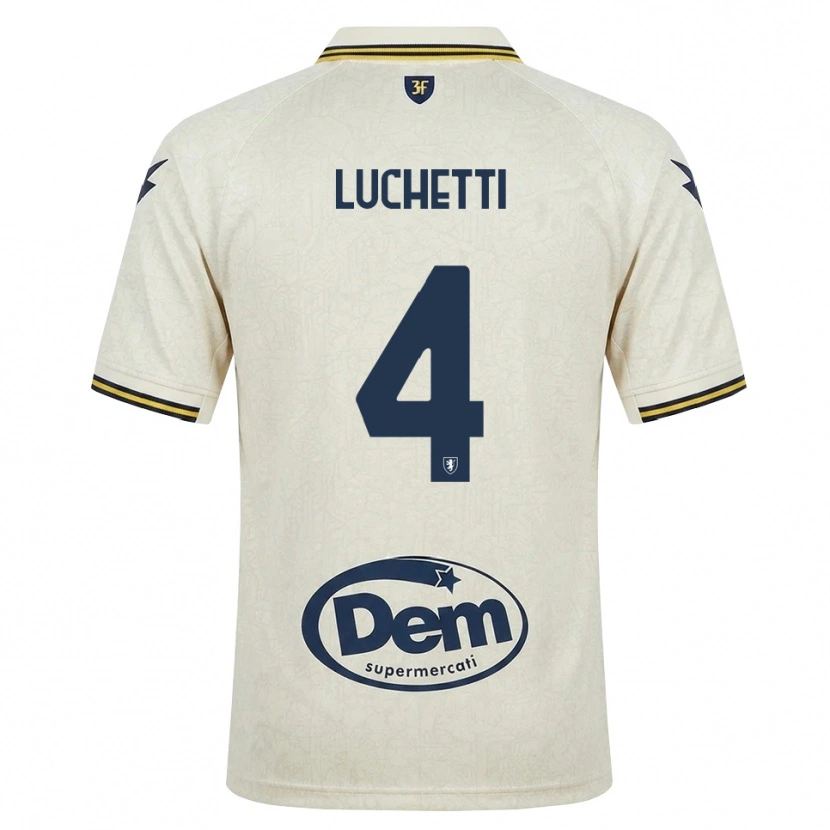 Danxen Pánské Alessandro Luchetti #4 Oldlace Žlutá Černá Daleko Hráčské Dresy 2026/27 Dres