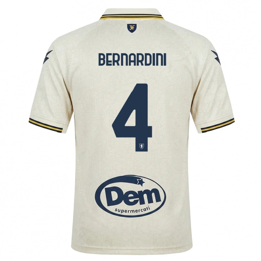 Danxen Pánské Daniele Bernardini #4 Oldlace Žlutá Černá Daleko Hráčské Dresy 2026/27 Dres