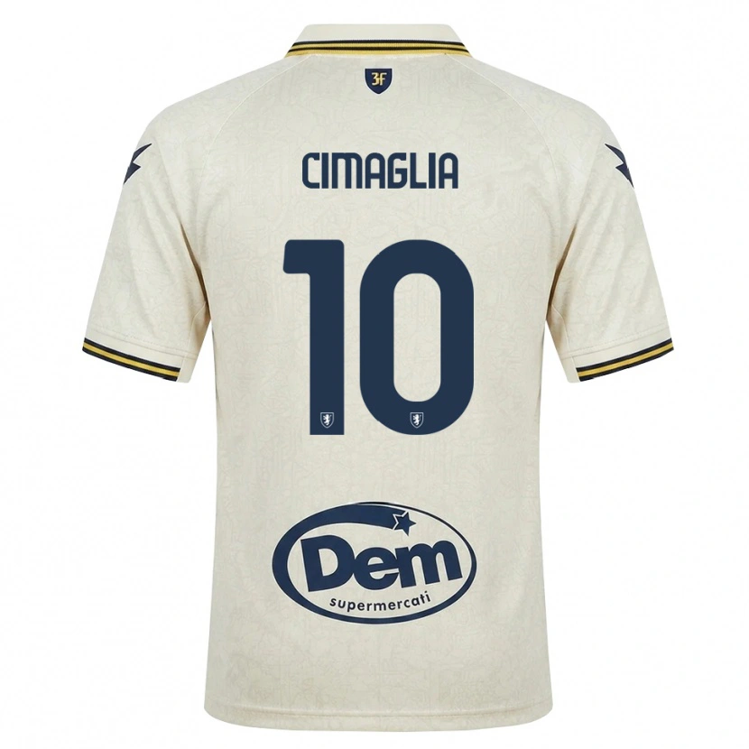 Danxen Pánské Marco Cimaglia #10 Oldlace Žlutá Černá Daleko Hráčské Dresy 2026/27 Dres