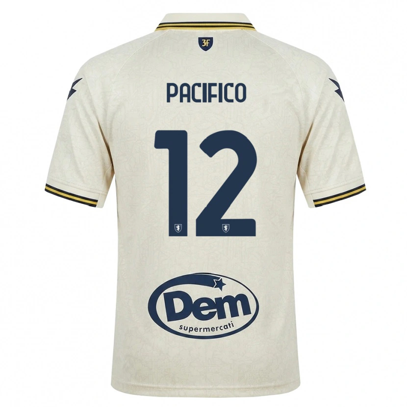 Danxen Pánské Federico Pacifico #12 Oldlace Žlutá Černá Daleko Hráčské Dresy 2026/27 Dres