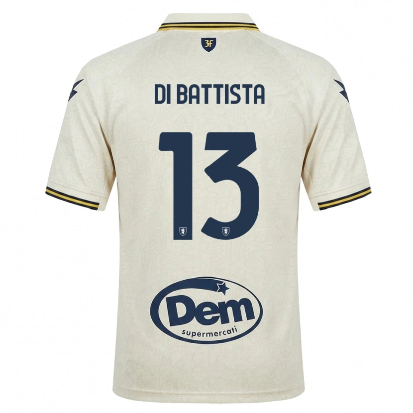 Danxen Pánské Cristiano Di Battista #13 Oldlace Žlutá Černá Daleko Hráčské Dresy 2026/27 Dres