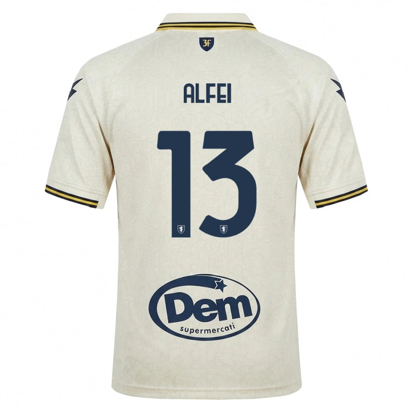 Danxen Pánské Francesco Alfei #13 Oldlace Žlutá Černá Daleko Hráčské Dresy 2026/27 Dres